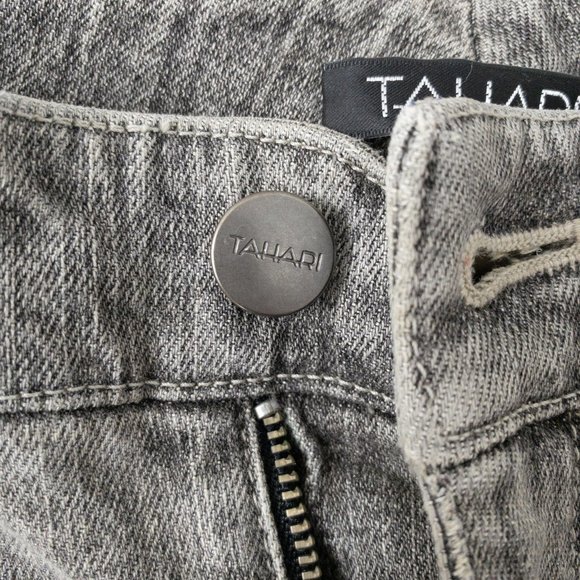 Tahari 2 Straight Leg Stretch Trouser Jeans Gray - Picture 8 of 11